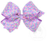 MEDIUM LIGHT ORCHID SEQUIN OVERLAY BOW