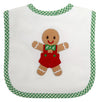 BOY GINGERBREAD FEEDING BIB