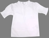 LYN SHORTSLEEVE WHITE TIE BACK BLOUSE