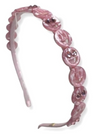 PINK SMILEY FACE THIN HEADBAND