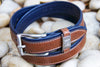 TWO-TONE GENUINE LEATHER BELT