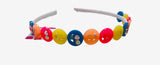 NEON SMILEY FACE THIN HEADBAND