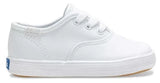 KEDS LITTLE KIDS CHAMPION LEATHER LACE TOE CAP