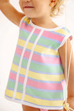 MARY SIMMS BLOOMER SET - SAMFORD STRIPE (HAMPTONS HOT PINK)