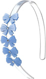BOWS SATIN  BLUE HEADBAND