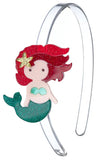 MERMAID UNDERWATER GLITTER RED HEADBAND