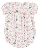 BLYTHE BUBBLE - BOXWOODS AND BOWS WITH PALM BEACH PINK