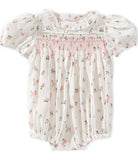 SMOCKED FLORAL BUBBLE