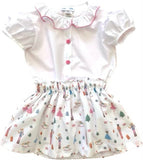 LULU BEBE NUTCRACKER SKIRT SET