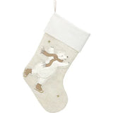SKATING BEAR STOCKING
