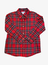 MICHAEL CHRISTMAS PLAID LONG SLEEVE BUTTON DOWN SHIRT