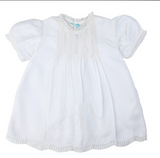 WHITE DETAILED LACE SLIP DRESS