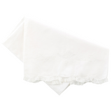 WHITE GIRLS EMBROIDERED RECEIVING BLANKET