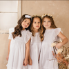 WHITE VIOLE AND LACE PRINCESS WEDDING DRESS FOR TODDLERS