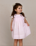 SMOCKED RUFFLE DRESS