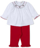 HOLIDAY MEDLEY HAND SMOCKED MISTLETOE PANT SET