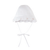 WHITE AND PINK GIRLS SCALLOPED SUNHAT