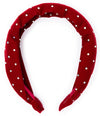 SPARKLE RED VELVET HEADBAND