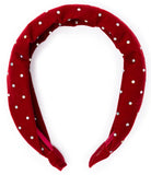SPARKLE RED VELVET HEADBAND