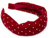 SPARKLE RED VELVET HEADBAND