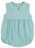 SLEEVELESS BRADFORD BUBBLE - TURKS TEAL STRIPE