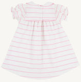 HOLLY DAY DRESS PIER PARTY PINK STRIPE WITH PIER PARTY PINK