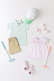HOLLY DAY DRESS PIER PARTY PINK STRIPE WITH PIER PARTY PINK