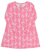 LONG SLEEVE POLLY PLAY DRESS BRASLETON BOWS ( ROMANY ROSE )