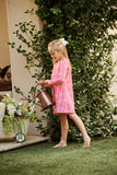LONG SLEEVE POLLY PLAY DRESS BRASLETON BOWS ( ROMANY ROSE )