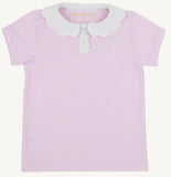 PREPLETIC PREPPY POLO VALLEY HIGH VIOLET STRIPE WITH WORTH AVENUE WHITE