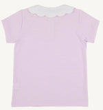 PREPLETIC PREPPY POLO VALLEY HIGH VIOLET STRIPE WITH WORTH AVENUE WHITE