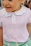 PREPLETIC PREPPY POLO VALLEY HIGH VIOLET STRIPE WITH WORTH AVENUE WHITE