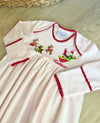 REINDEER PULLING SANTA GOWN - PINK