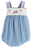 GIRLS STARS AND STRIPES ROMPER