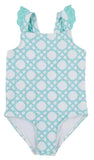 LONG BAY BATHING SUIT CATAMARAN CANE WITH EDISTO EGG BLUE