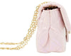 CLASSIC QUILTED SHINY HANDBAG - PEARL