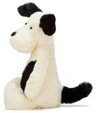 BASHFUL BLACK AND CREAM PUPPY - MEDIUM
