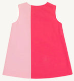 CAROLINE COLORBLOCK JUMPER - PALM SPRINGS PUNCH AND SANDPEARL PINK