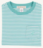 CARTER CREWNECK TURKS TEAL STRIPE WIT TURKS TEAL STORK