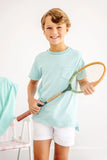 CARTER CREWNECK TURKS TEAL STRIPE WIT TURKS TEAL STORK
