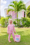 SARA JANE'S SWEET DREAM SET - FANCY LIKE FLORAL WITH HAMPTONS HOT PINK