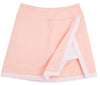 PREPLETIC SAMANTHA SKORT POMPANO PEACH WITH PALM BEACH PINK STRIPE AND PALM BEACH PINK STORK
