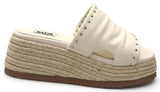 ZHENA ECRU SLIDE WEDGE