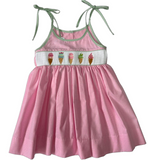 ICE CREAM SMOCKED WAIST DRESS