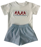 CRAWFISH SMOCKED SHORT SET