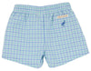 SHEFFIELD SHORTS SUNRISE BLVD BLUE AND TURKS TEAL CHANDLER CHECK WITH SUNRISE BLVD BLUE STORK