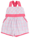 RUTHIE ROMPER WINTER PARK WINDOWPANE WITH ROMANY ROSE
