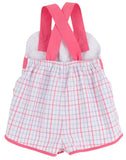 RUTHIE ROMPER WINTER PARK WINDOWPANE WITH ROMANY ROSE