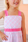 RUTHIE ROMPER WINTER PARK WINDOWPANE WITH ROMANY ROSE