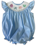 SEASHELL SMOCKED BISHOP BUBBLE